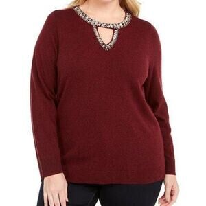 INC International Concepts Embellished Sweater S
